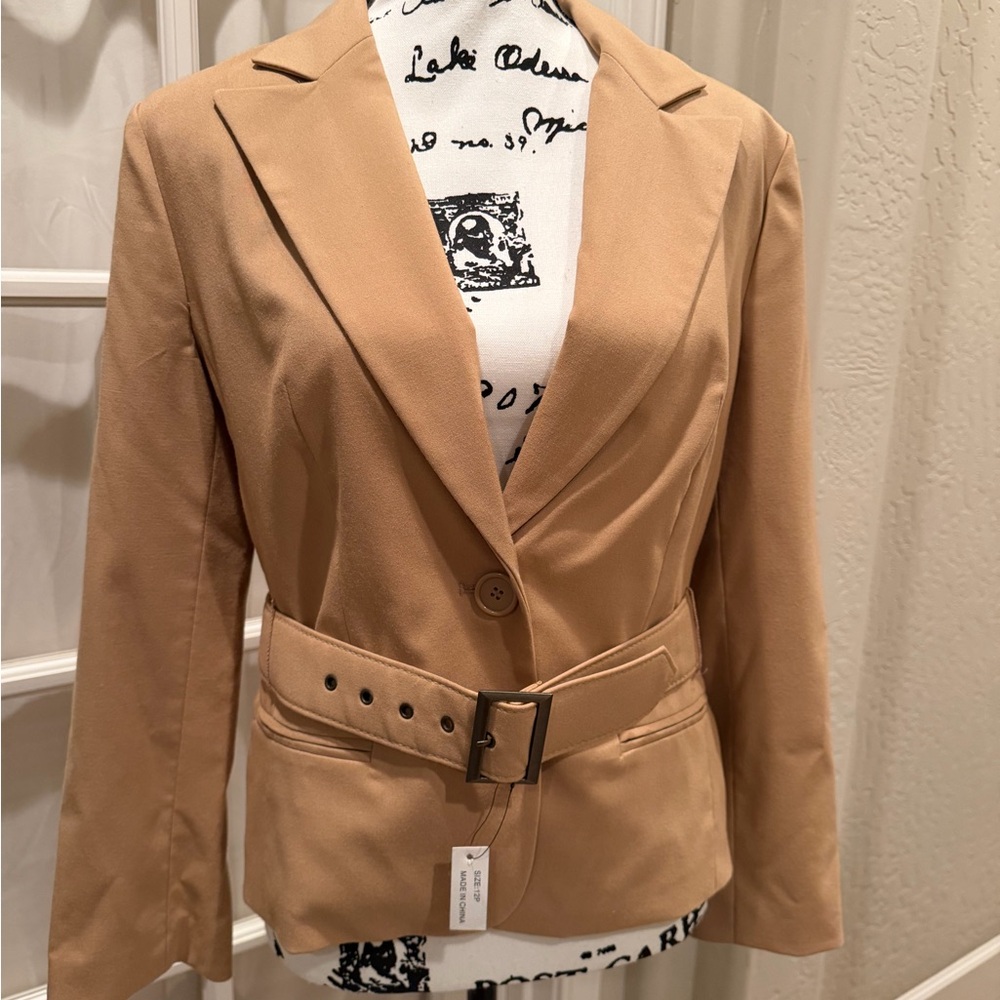 Worthington Camel Blazer with Belt